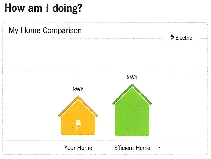 Duke Energy sends us a report on our home every month.
